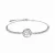 Luxenter armband, 925 sterling zilver en gerhodineerde glanzende zirkonia, levensboom