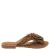 Lazamani Nomi suède teenslippers met panterprint cognac