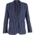 Burberry Enkelgebreide Blazer met Geweven Strepen in Donkerblauw Wol