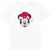 Disney Kinderen/kinderen minnie mouse hoed kerst-t-shirt