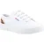 Superga 2630 Stripe Pad Leopard 100% Katoen Dames Trainers Wit/Leopard