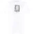 Gebroken witte verfspiegellogo slim-fit wit T-shirt