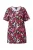 Ulla Popken Shirt  donkerroze / rood / zwart