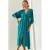Abstract V-hals Midi-jurk