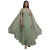 Vrouwelijke chiffon jurk met cape Goddiva Maxi