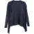 M Missoni gebreid asymmetrisch vest in marineblauwe wol
