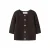 NAME IT BABY katoenen gebreid vest – chocoladebruin
