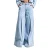 Jeans Palazzo Wide Leg Vloeiend Tijdloos en Veelzijdig Halflange Taille Dames It’s Basic