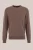 Fundamentals – Heren Slim fit fijngebreide trui van katoenmix – Slim Fit – Taupe – Katoen –