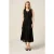 Oltre Midi Dress With Ruffles And Sequins Black