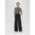 s.Oliver high waist wide leg jeans black denim SLIM
