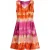 Mouwloze A-lijn jurk met tie-dye print