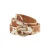 Levi’s leren riem Phoebe met koeienprint ecru/bruin