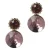 Otazu gold plated oorbellen met Swarovski kristallen Ophelia Blush