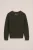 WE Fashion – Jongens gebreide trui met structuur – Regular fit – Legergroen – Katoen –