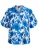 Zizzi Blouse  blauw / wit