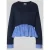 Liu Jo White Gebreide pullover van viscosemix in 2-in-1-look