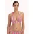 Cyell voorgevormde halter bikinitop roze/groen