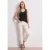 Basic top met hartvormige halslijn