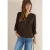 Cecil Dames Blouse in effen kleur in Bruin
