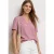 Blouse met gespleten hals en omslag