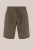 WE Fashion – Heren relaxed fit short van linnenmix – Relaxed Fit – Grijsgroen – Linnen –