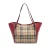 Tweedje Klein Haymarket Check Canvas en Leer Canterbury Tote
