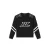 Ballin rechtvallende sweater met backprint – zwart