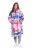 LAURASØN Tussenjas  blauw / neonroze / rood