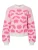 PIECES Trui ‘PCJudie’  pink / rosa / wit