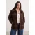 TRENDYOLMİLLA Dames Bruin Geruit Lang Oversized Grote maten Jassen