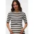 MAMALICIOUS zwangerschaps gestreept T-shirt fijn gebreid beige