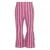 B.Nosy flared gestreepte broek – paars/koraalrood/bruin