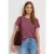 Street One Dames Een basic Shirt met gebreide look en ronde hals in Roze