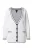 Ulla Popken Gebreid vest  zwart / offwhite