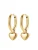 Hey Happiness Oorbellen ‘Heart Beat’  goud