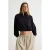 TRENDYOLMİLLA Dames Zwart Effen Lang, Oversized Sweatshirts