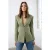 TRENDYOLMİLLA Dames Kaki Effen Lang Getailleerd Blazers