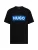 HUGO Shirt ‘Nico’  azuur / zwart / wit