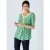 Poplin Top met print en gele bies