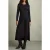 Reiss Ruched Plain Midi Navy