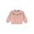 Dirkje rechtvallende sweater met borduursels en print – roze