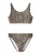 NAME IT Bikini ‘NKFZAnimal’  donkerbruin / taupe / zwart