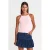 Slim Fit Halter Gebreide Blouse met Strikdetail