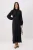 Trendyol Modest Dames Zwart Bloemen Maxi Lang Casual Skater Modest Jurken
