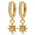 KARMA Jewelry gold plated oorbellen Bright Morningstar
