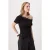 TRENDYOLMİLLA Dames Zwart Effen Kort Getailleerd Blouses