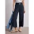 Street One Dames Wide Legs broek met riem en leoprint in Blauw