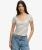 Athletic Essentials Top met Gerimpeld Patroon White