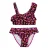 Biba Bikiniset met ruches en luipaardprint voor meisjes (Roze)